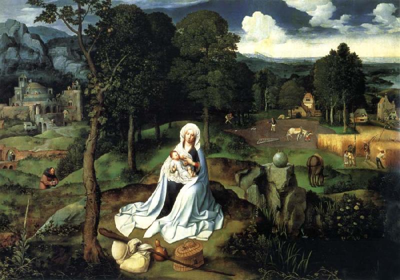 Joachim Patinir Races on that curses to Egypt oil painting image